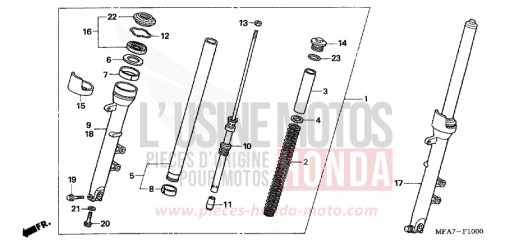 GABEL, VORNE CBF10007 de 2007